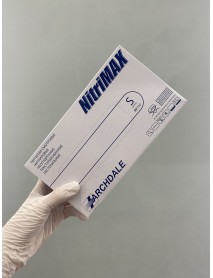 Перчатки нитриловые, белые, Nitrimax 50пар